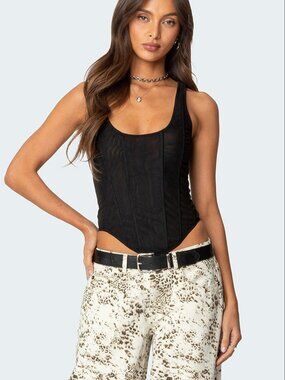PacSun Edikted Taty Mesh Corset
